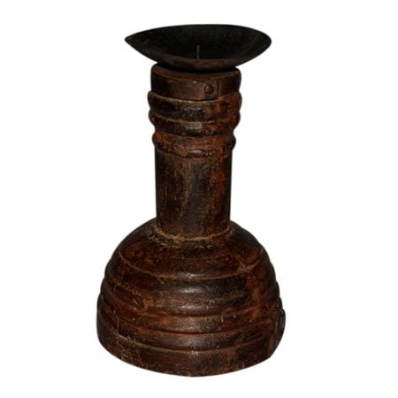 Hand Made Wooden Candle Stand-18
